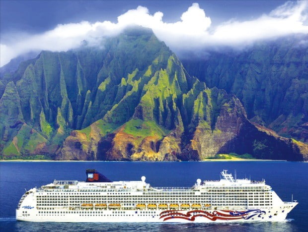세계에서 유일하게 하와이 4개 섬을 단독 운항하는 NCL 크루즈. 