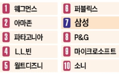 삼성, 미국내 기업평판 '톱10' 복귀