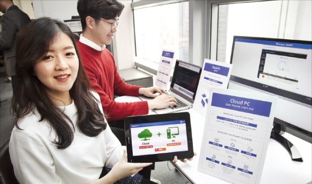 SK브로드밴드는 지난 6일 서울 을지로 삼화타워에서 기자간담회를 열고 ‘클라우드 PC’ 시장 진출을 공식 선언했다.  /SK브로드밴드 제공 