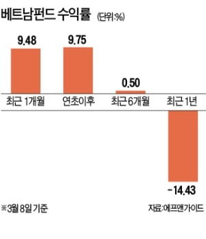 나홀로 덩치 키우는 베트남 펀드