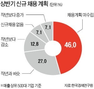 대기업 절반, 아직 상반기 채용 계획도 못 세웠다