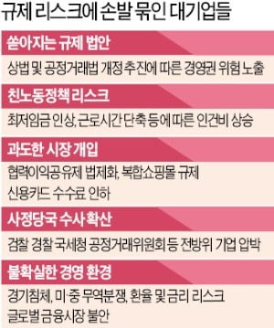 거미줄 규제에 경영간섭·수사까지…기업들 "손발 다 묶어놓고 뛰라니…"