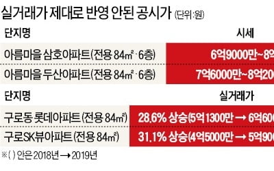 실거래가 낮은 아파트가 공시가격은 더 비싸…"신뢰도 추락"