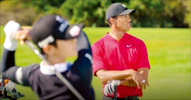 타이거 우즈, 또 한국어 TV광고…이번엔 박성현에 "남달라!" 칭찬