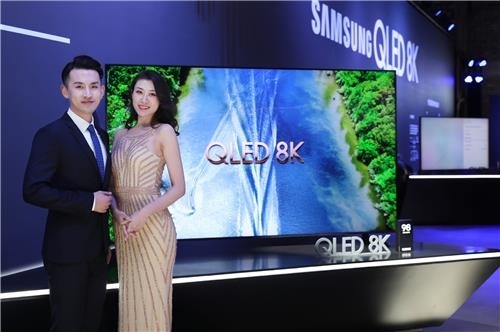 삼성·LG전자, 中 상하이에서 QLED-올레드 '8K TV 맞대결'