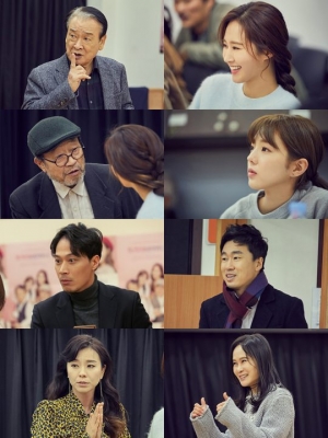&#39;앙리할아버지와 나&#39; 이순재·신구·권유리·채수빈, 생생한 연습 현장 공개