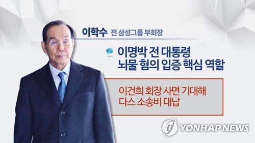 '뇌물 자백' 이학수, MB 재판에 증인 출석…증언 '주목'