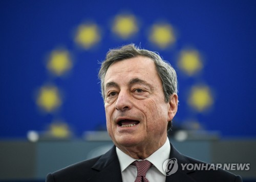 ECB 드라기 "올해 성장률 1.1%로 하향전망…2020년 1.6%"