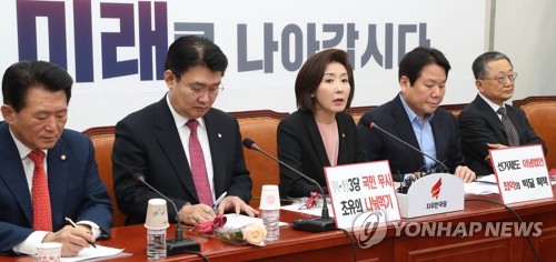 한국당 "선거제개혁, 좌파법안 추진 미끼"…패스트트랙 맹공