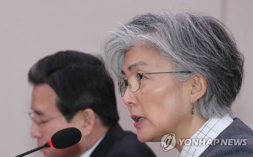 강경화, 대통령 인사말 외교결례 논란에 "부끄러움·책임 통감"