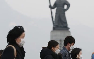 중국·서풍 탓 서울 미세먼지 연일 '매우나쁨'…부산은 '보통'