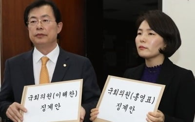한국당, 이해찬·홍영표 징계안 제출…"국회 권위 실추"