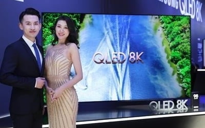 삼성·LG전자, 中 상하이에서 QLED-올레드 '8K TV 맞대결'