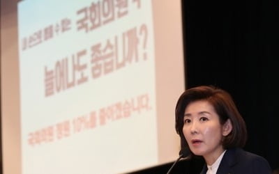 나경원 "여야 4당 합의 선거법은 희대의 권력 거래이자 야합"