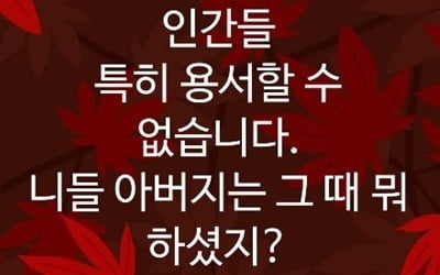 손혜원, 부친 독립유공자 특혜 의혹에 "니들 아버지는 그때 뭐하셨지?" 발끈