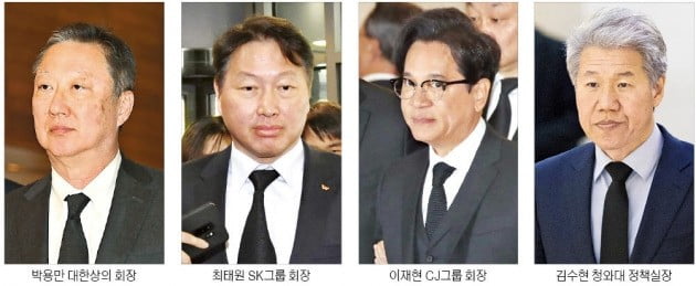 조양호 회장 빈소에 정·관·재계 인사들 조문행렬