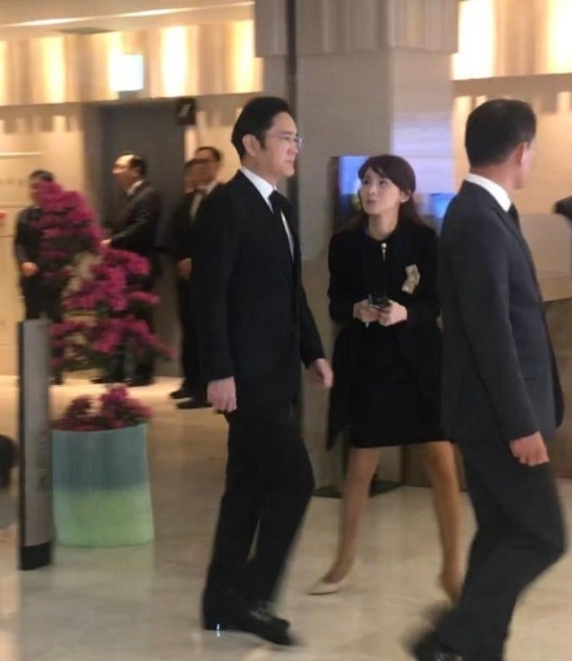 삼성 이재용 부회장, 故조양호 한진그룹 회장 빈소 조문 / 사진 = 연합