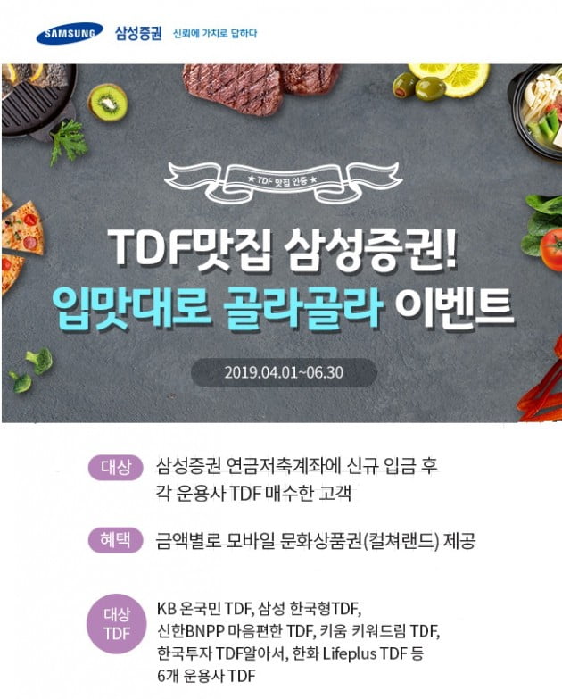 삼성증권, TDF 라인업 확대…"입맛대로 골라골라"