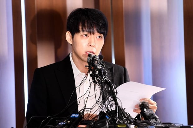 박유천, 황하나 지목 연예인 A씨 의혹에 기자회견 개최 /사진=최혁 기자