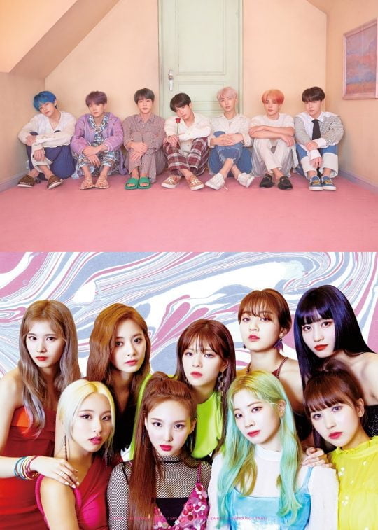 그룹 방탄소년단, 트와이스 / 사진제공=빅히트 JYP엔터테인먼트