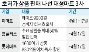 뜨거운 초저가大戰…이마트, 9900원 청바지