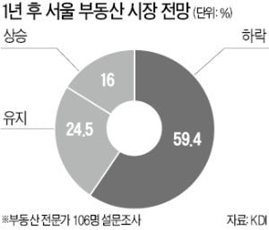 부동산 전문가 10명 중 6명 "1년 뒤 서울 집값 떨어질 것"