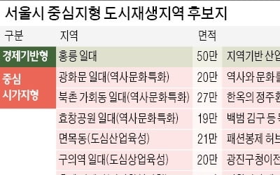 '서울형 도시재생' 홍릉·광화문 일대 등 8곳 선정