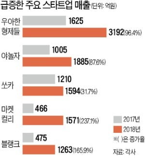 쏘카·야놀자·마켓컬리…순손실 감수하고 매출 불리는 스타트업들