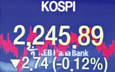 GO 코스피, STOP 2.74P↓…14일 연속 상승 실패