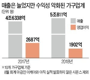 '외화내빈' 가구업계, 프리미엄 제품 승부수