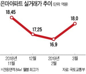 은마아파트 값 작년 11월 수준 급반등