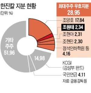 조원태 한진그룹 회장 선임