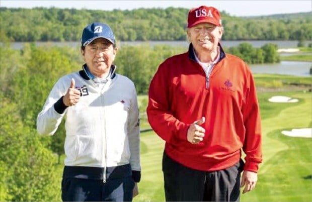 트럼프-아베 네 번째 '골프 회동'