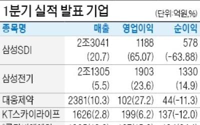 삼성SDI 영업익 1188억…전년대비 65% 늘어