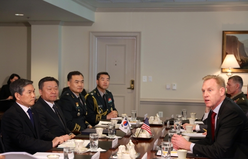 美국방대행 "연합훈련 축소 아냐…최근 훈련서 개선점도 파악"