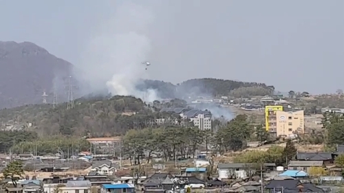 부산 기장군 야산서 또 산불…임야 1650㎡ 태워