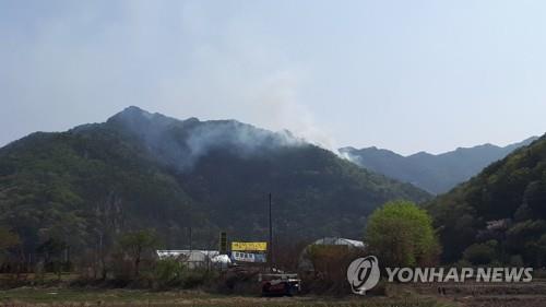 계룡산국립공원과 인근 야산서 산불 잇따라…1명 숨져