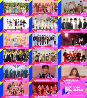 &#39;KCON 2019 JAPAN&#39; 2차 라인업 공개…뉴이스트·AB6IX·원어스 등 출격