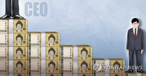 30대 대기업 CEO 연봉 작년 일반직원 평균 급여액의 30배