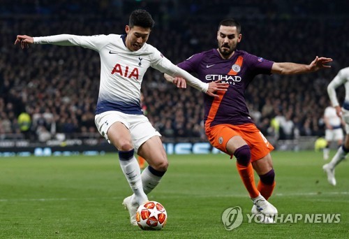 손흥민, 개인 첫 UCL 8강전서 맨시티 상대 결승골…시즌 18호