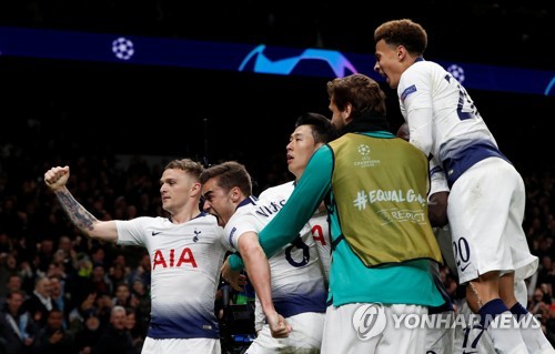 리그 이어 UCL까지…토트넘 새 구장 역사, 손흥민 발끝에서