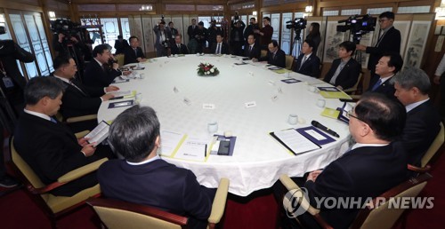 고위 당정청, 포항지진 후속대책·개혁입법 협의