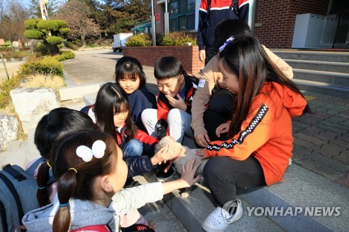 [강원산불] "놀랐지? 같이 이겨나가자" 검게 탄 등굣길 '꼭 잡은 손'