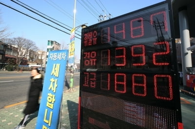 휘발유값 넉달 만에 최고…다음달 1500원대 돌파할 듯