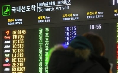 제주공항에 강풍·윈드시어…수십편 지연·결항