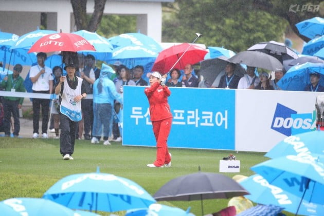 [포토] 김현수의 티샷