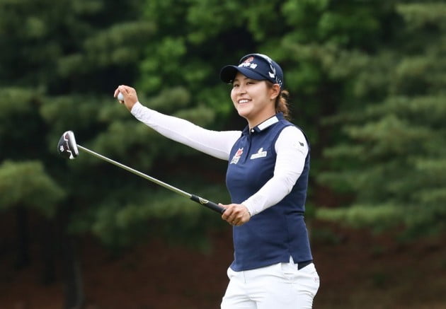 [포토] 우승 확정후 기뻐하는 김지현