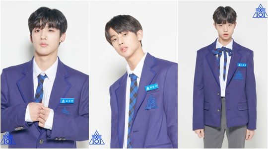 Mnet 아이돌 서바이벌 ‘프로듀스X101’에 출연하는 김요한(왼쪽부터), 김민규, 손동표./ 사진제공=Mnet