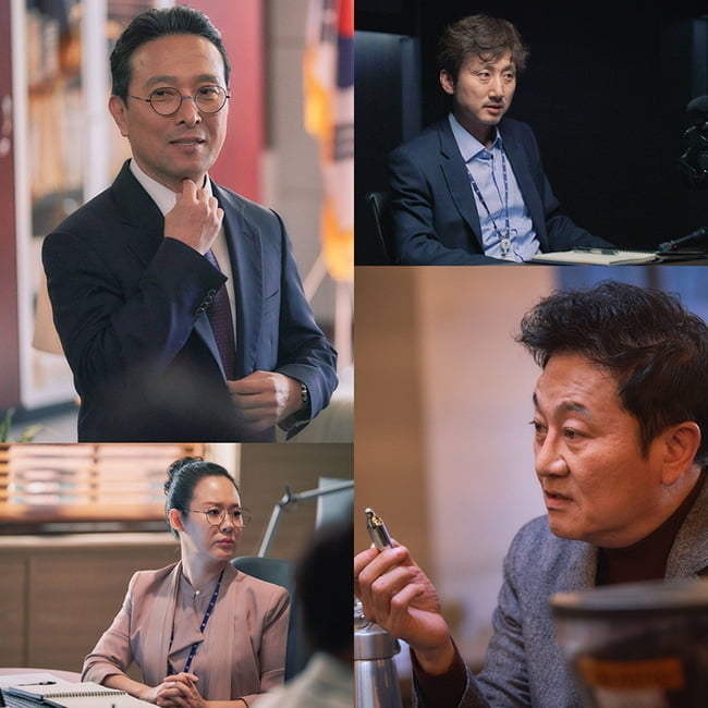 ‘검법남녀 시즌2’ 동부지검팀 안석환X박준규X박희진X김영웅, 진지함 감도는 현장 컷 포착