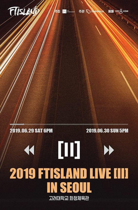 밴드 FTISLAND 콘서트 포스터 / 사진제공=FNC엔터테인먼트